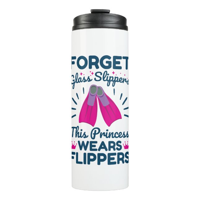 Vergessen Sie die Glashüpfer dieser Prinzessin trä Thermosbecher (Vorderseite)