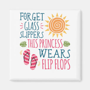 Vergessen Sie Glass Slippers Princess Wears Flip F Magnet