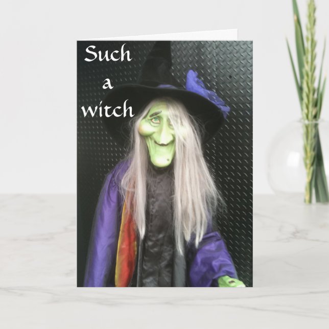 VERGESSEN SIE IHREN GEBURTSTAG - SO EINEN WITCH KARTE (Vorderseite)