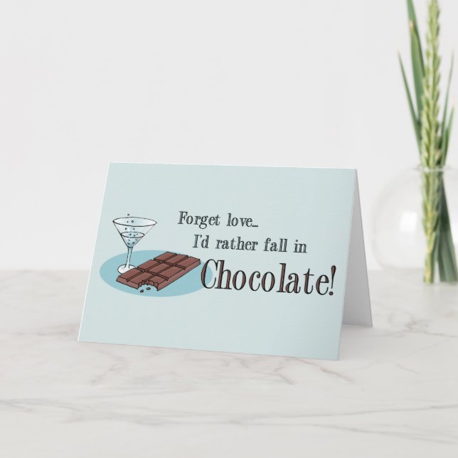 Vergessen Sie Liebe Anti-Valentinsgruß Karte (Vorderseite)