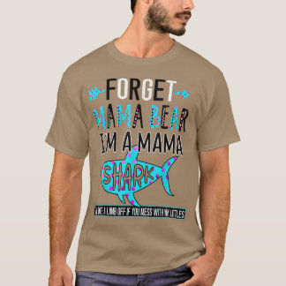Vergessen Sie Mama Bear Ich bin eine Mama Shark Fu T-Shirt