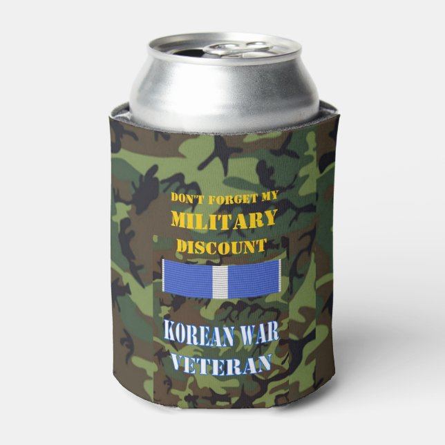 VERGESSEN SIE MEINEN MILITÄRISCHEN ERMÄSSIGUNGSNAC DOSENKÜHLER (Kanne Vorderseite)