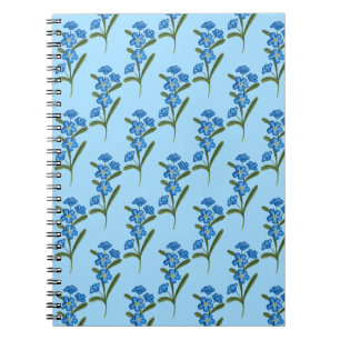 Vergessen Sie mich nicht Blume Notebook Blue Muste Notizblock