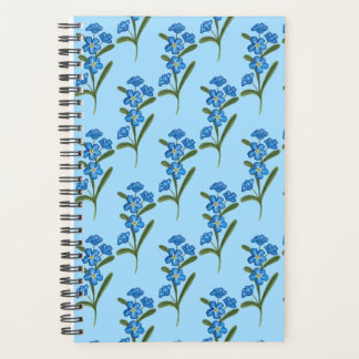 Vergessen Sie mich nicht Blume Planer - blaues Mus