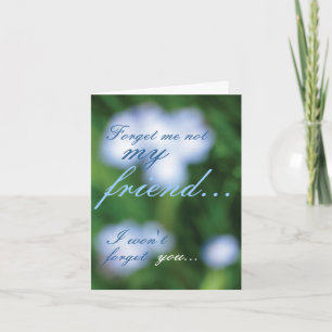 Vergessen Sie mich nicht… Karte