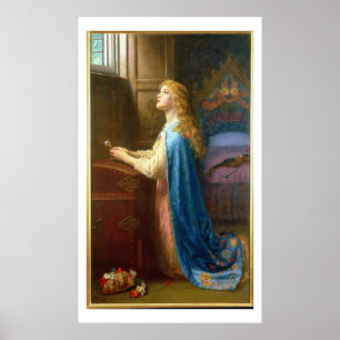 "Vergessen Sie mich nicht" (Öl auf Leinwand) Poster