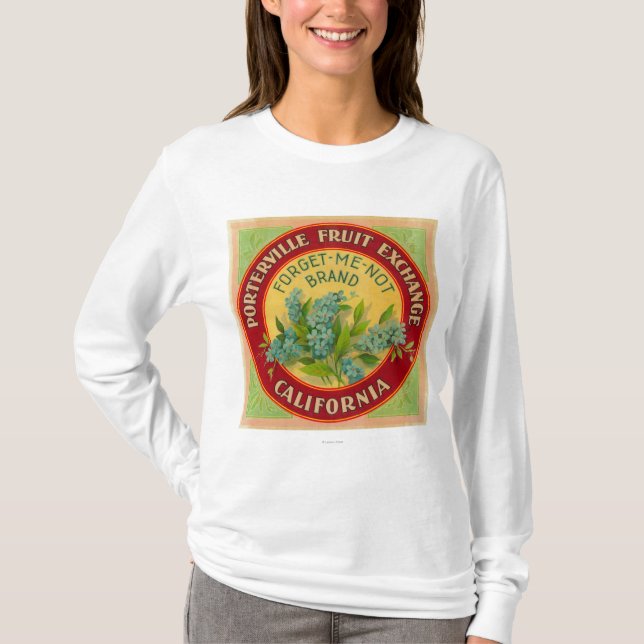 Vergessen Sie mich nicht orange LabelPorterville, T-Shirt (Vorderseite)