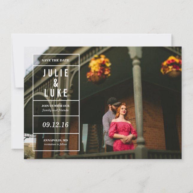 Vergessen Sie mich nicht Save the Date (Vorderseite)