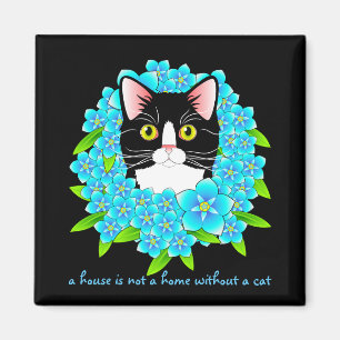 Vergessen Sie mich nicht Tuxedo-Katzen-niedliches Magnet