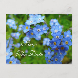 Vergessen Sie mir keine Blume Save the Date Hochze Ankündigungspostkarte