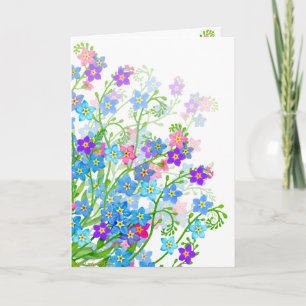 Vergessen Sie mir keine Garden-Blume-Karte Karte