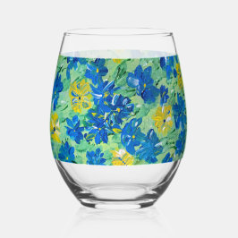 Vergessen Sie mir nicht blass Weinglas Ohne Stiel