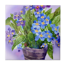 Vergessen Sie mir nicht blaue Florfarbe