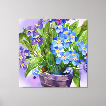 Vergessen Sie mir nicht blaue Florfarbe