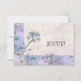 Vergessen Sie mir nicht Blume Frühlingskarten für  RSVP Karte