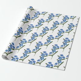 Vergessen Sie mir nicht, Blume zu schreiben Papier Geschenkpapier