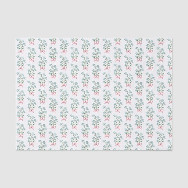 Vergessen Sie mir nicht das Holiday Tissue Paper Seidenpapier (Vorderseite)