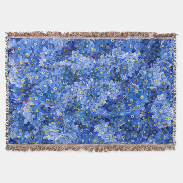 Vergessen Sie mir nicht das Muster der Blume Decke (Vorderseite)