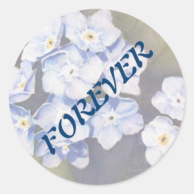 VERGESSEN SIE MIR NICHT, DASS BLUME STICKER WEDEN (Vorderseite)