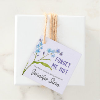 Vergessen Sie mir nicht die Blume Samen-Beerdigung Geschenkanhänger