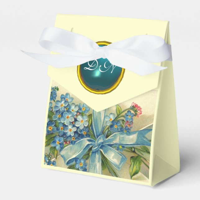 VERGESSEN SIE MIR NOTS WEDEDING AQUAMARIN BLAUE GE GESCHENKSCHACHTEL (Vorderseite)