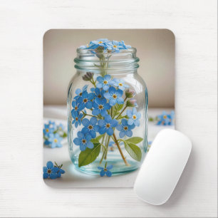 Vergessen Sie nicht-Blume in einem Jar Mousepad