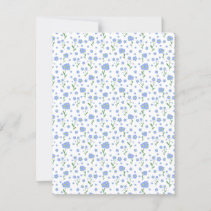 Vergessen Sie nicht, Blume nahtlos Muster Postkarte