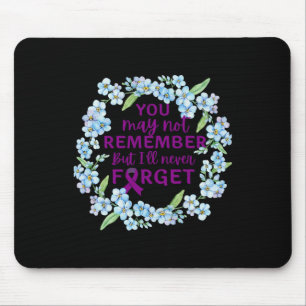 Vergessen Sie nicht Blume Wreath Heimer's Awarenes Mousepad