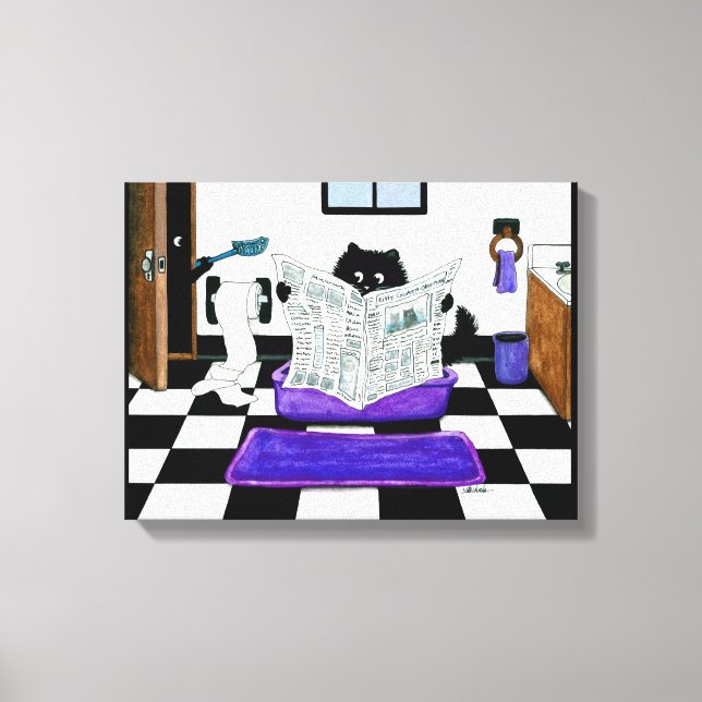 Vergessen Sie nicht, Cat Leinwand Art by Bihrle zu (Vorderseite)