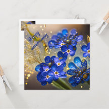 Vergessen Sie nicht die Blume mit Goldakzenten