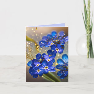 Vergessen Sie nicht die Blume mit Goldakzenten