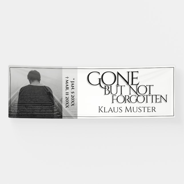 Vergessen Sie nicht - hell Banner (Horizontal)