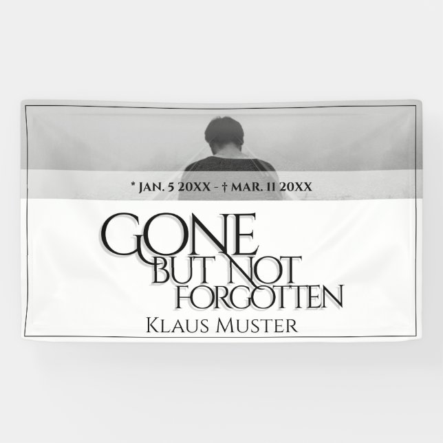 Vergessen Sie nicht - hell Banner (Horizontal)