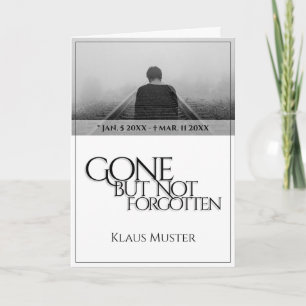 Vergessen Sie nicht - hell Karte