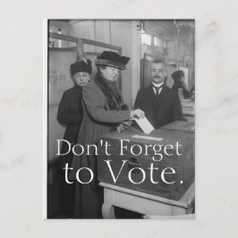 Vergessen Sie nicht Postkarte zu wählen