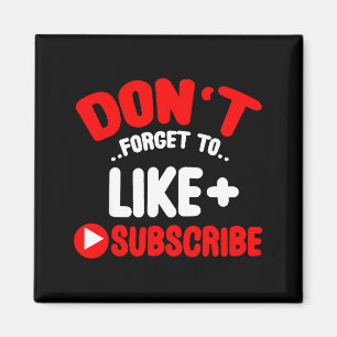 Vergessen Sie nicht, Social Media zu liken und zu  Magnet
