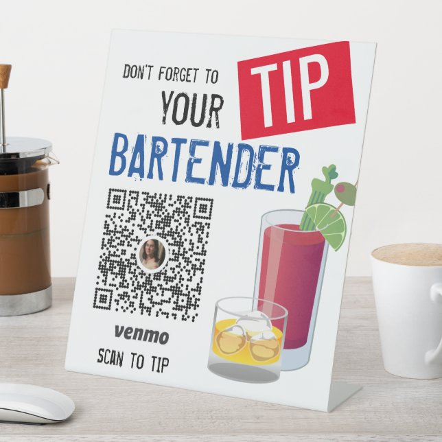 Vergessen Sie nicht, Tipp für Ihren Server-Barkeep Sockelschild (In Situ)