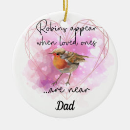 Vergessen Sie nicht Weihnachten Bauble Robins ersc Keramik Ornament