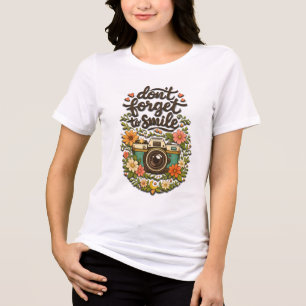 Vergessen Sie nicht zu lächeln Tri-Blend Shirt