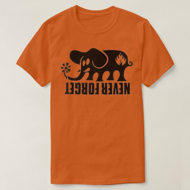 Vergessen Sie nie das Design eines schwarzen Skate T-Shirt (Design vorne)
