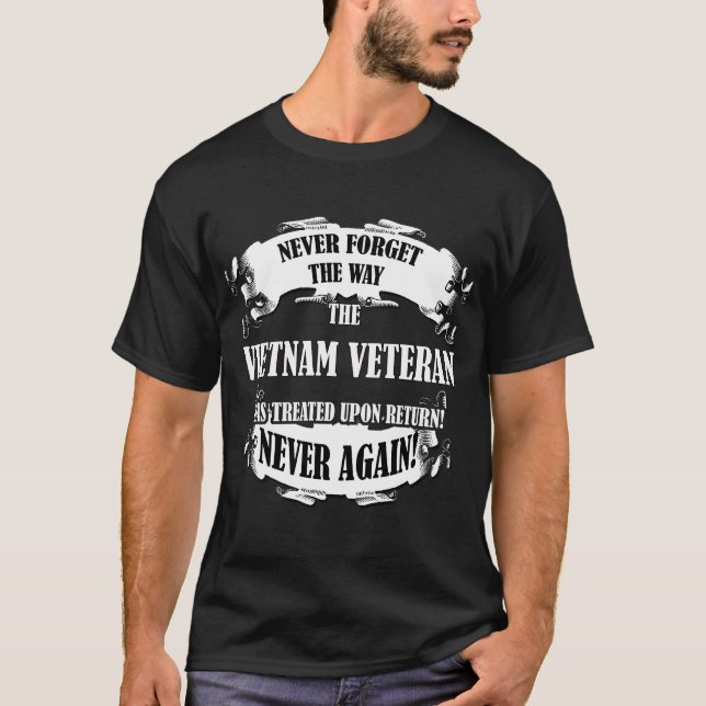 Vergessen Sie nie, dass der Weise Vietnam-Veteran T-Shirt (Vorderseite)