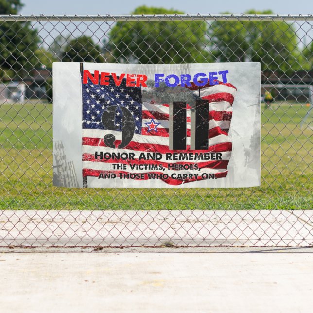 Vergessen Sie nie den 11. September Banner (Insitu)