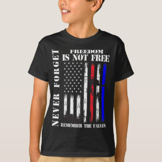 Vergessen Sie nie die Freiheit ist nicht die freie T-Shirt