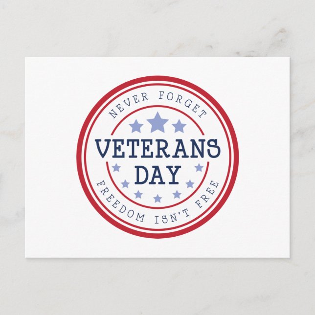 Vergessen Sie nie Postkarte (Vorderseite)