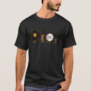 Vergessen Sie nie Schallplatte Kassette Cd und Mp3 T-Shirt