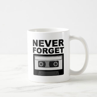 Vergessen Sie niemals Cassette Funny Mug Kaffeetasse