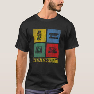 Vergessen Sie niemals Cassette Tape VHS Gamer Old  T-Shirt