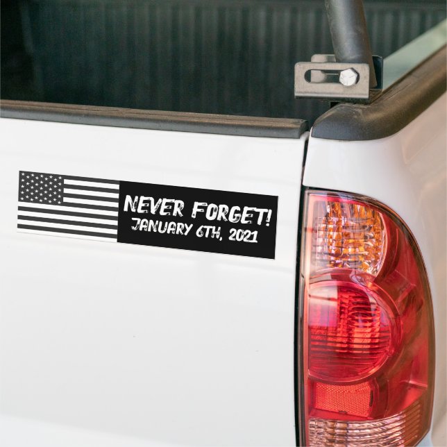 Vergessen Sie niemals den 6. Januar Amerika Autoaufkleber (Auf Lkw)