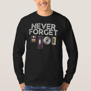 Vergessen Sie niemals den 80er des 90er--Kassetten T-Shirt