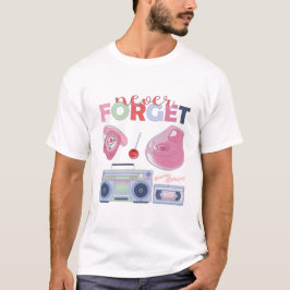 Vergessen Sie niemals die CD mit der Kassettendisk T-Shirt